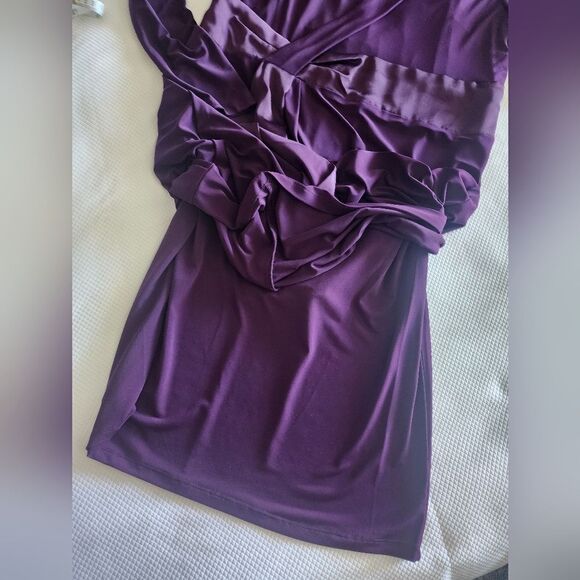 Ralph Lauren Purple Long Sleeve Sheath Dress for Cocktail - Picture 7 of 9